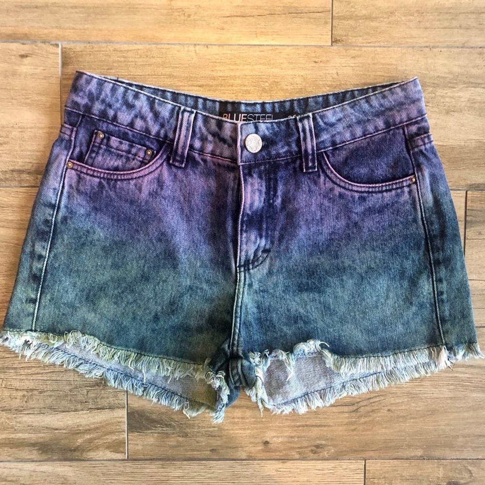 Jean Shorts / Colorful High Waste
